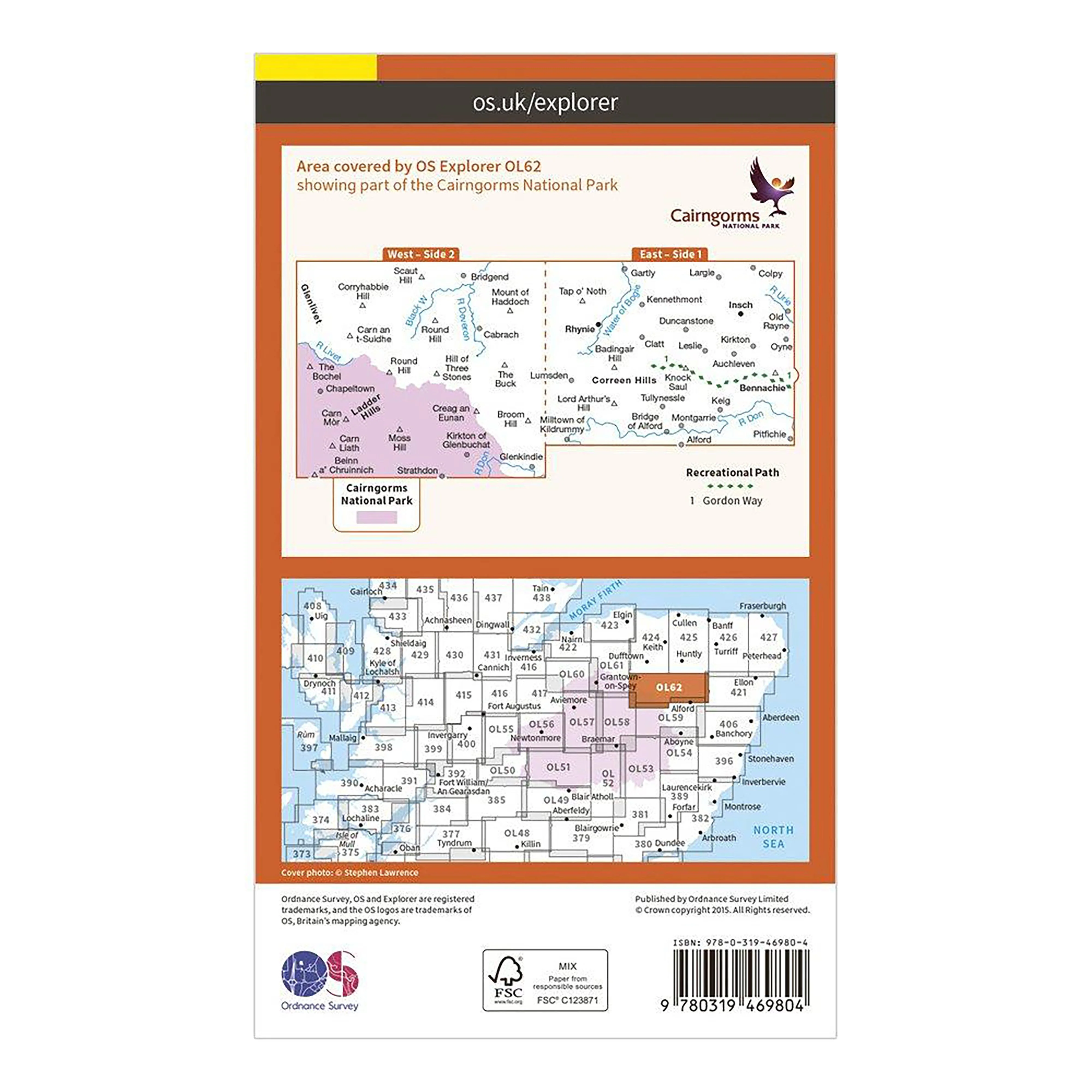 Explorer Active OL62 Coreen Hills & Glenlivet Map With Digital Version - Image 2