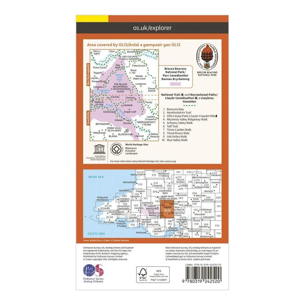 Explorer OL 13 Brecon Beacons National Park - Eastern Area Map - Image 2