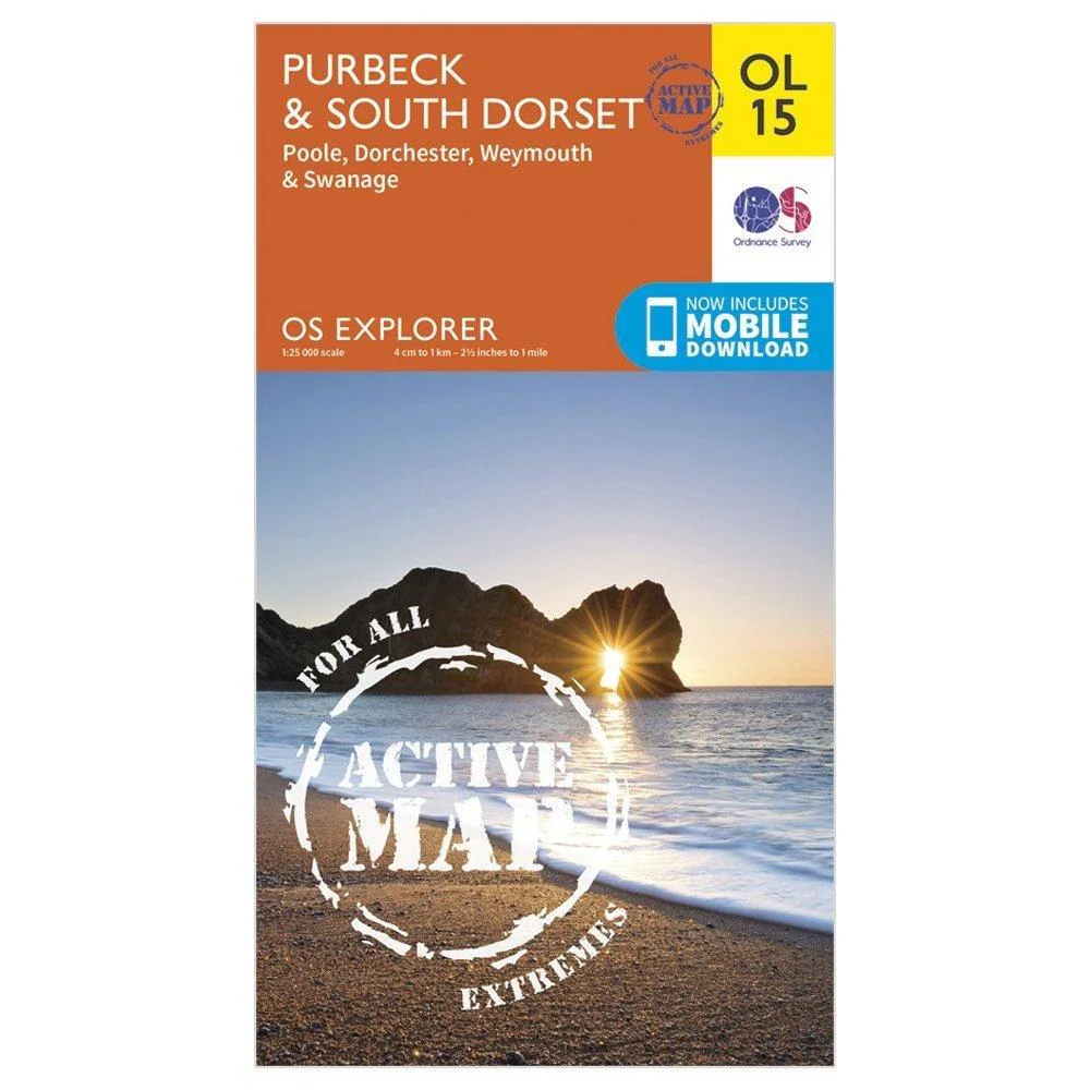 Explorer OL 15 Active D Purbeck & South Dorset Map - Image 5