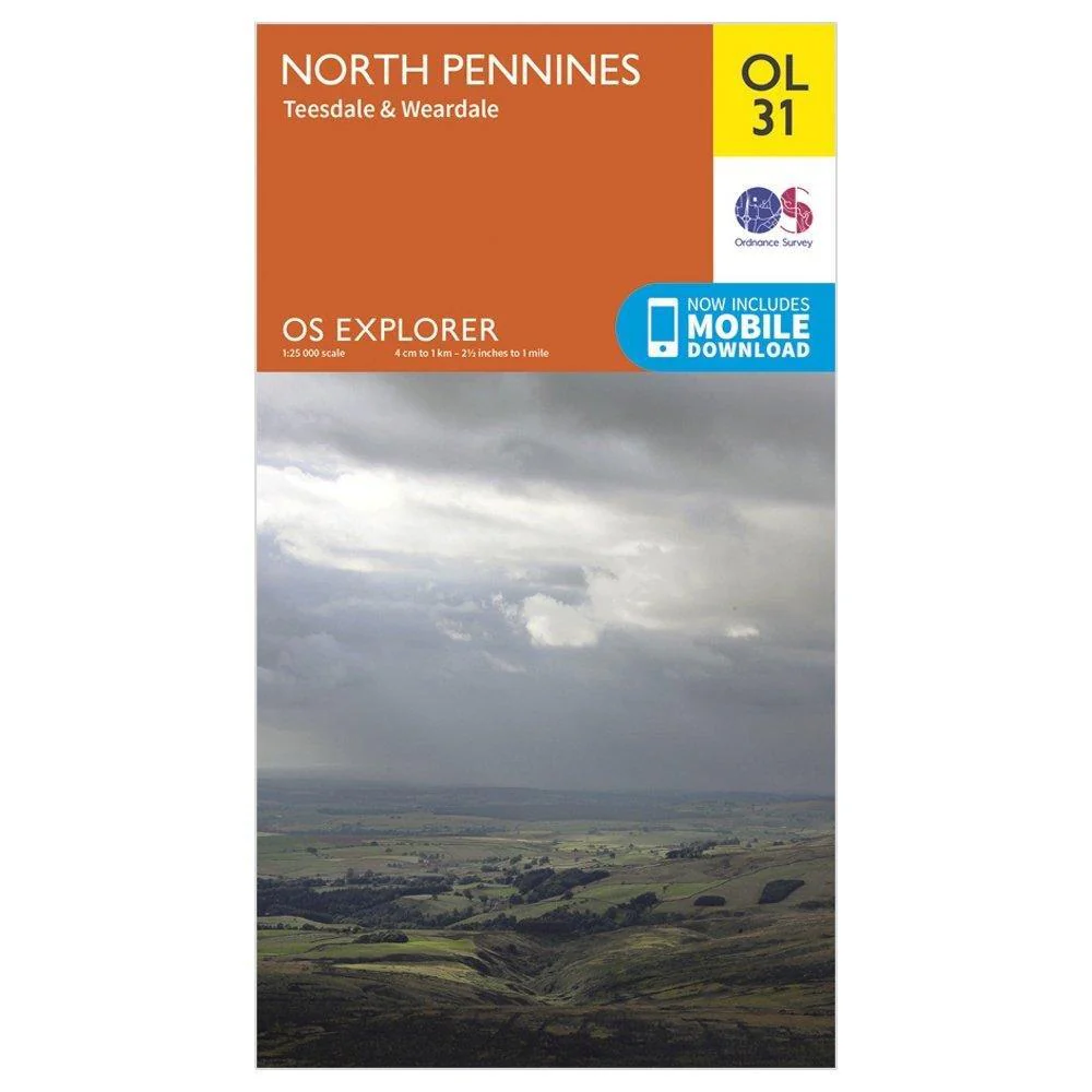 Explorer OL 31 North Pennines - Teesdale & Weardale Map - Image 5