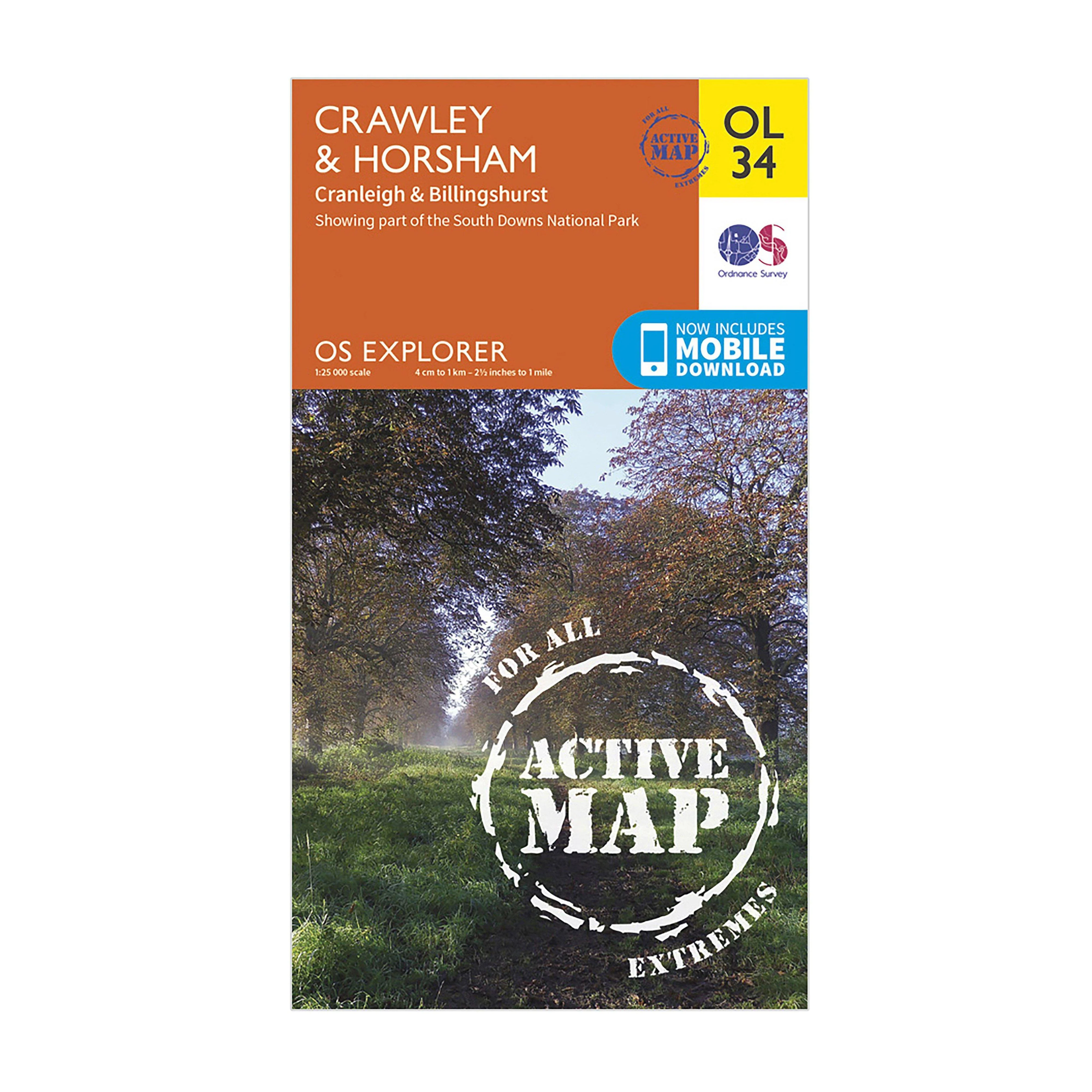Explorer OL 34 Active D Crawley  Horsham Map - Image 4