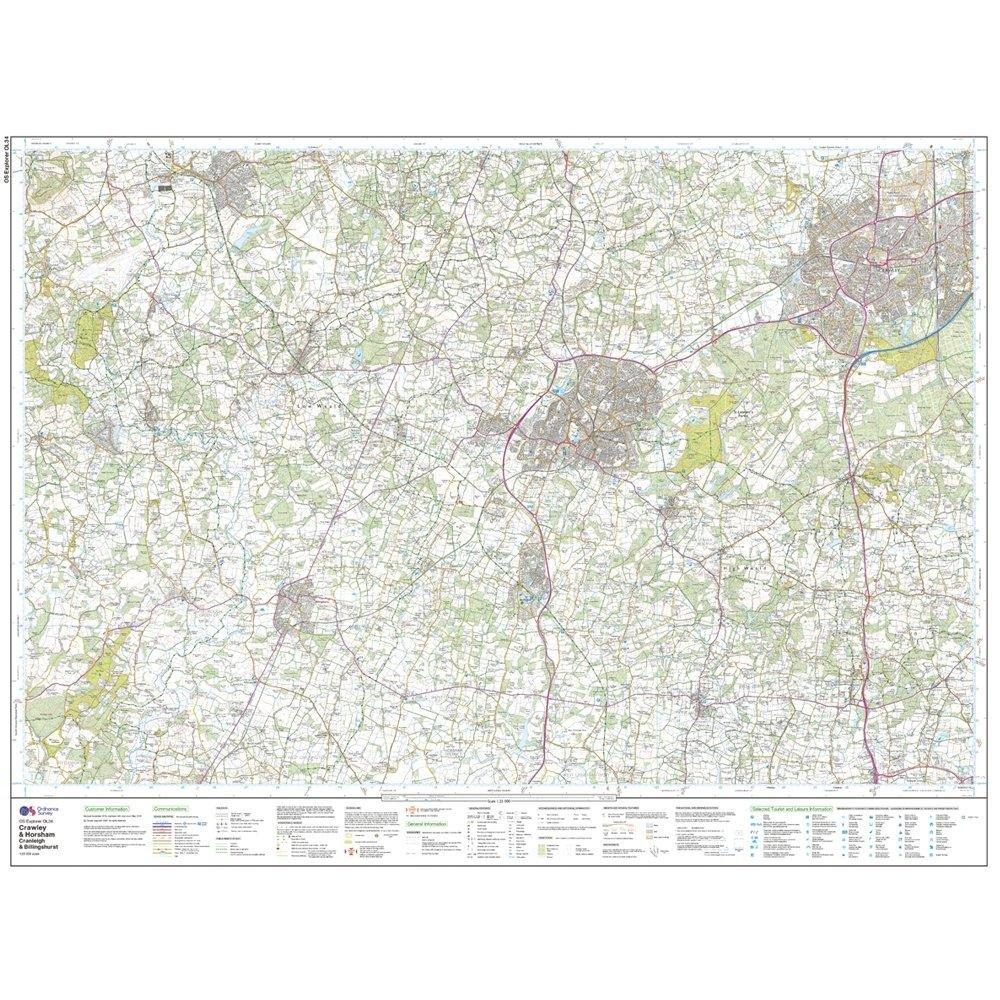 Explorer OL 34 Crawley & Horsham Map - Image 3