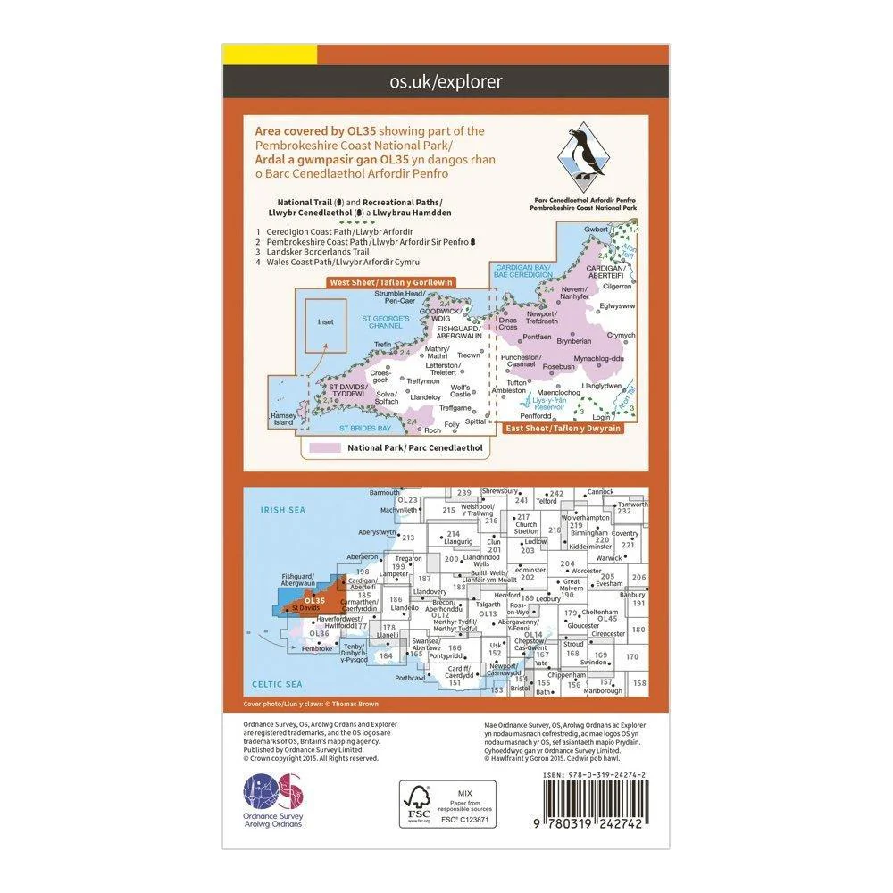 Explorer OL 35 North Pembrokeshire Map - Image 2
