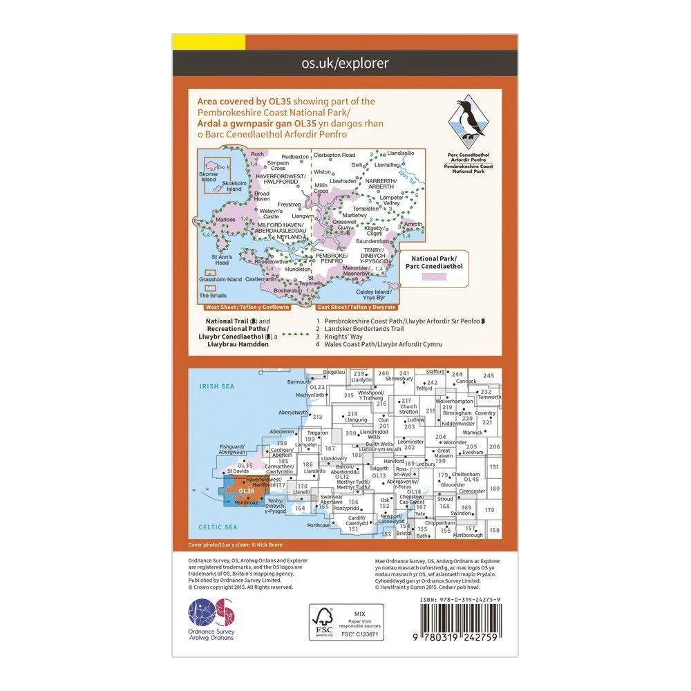 Explorer OL 36 South Pembrokeshire Map - Image 2