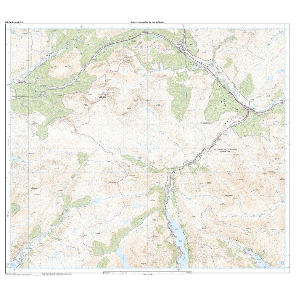 Explorer OL 39 Loch Lomond North Map - Image 3
