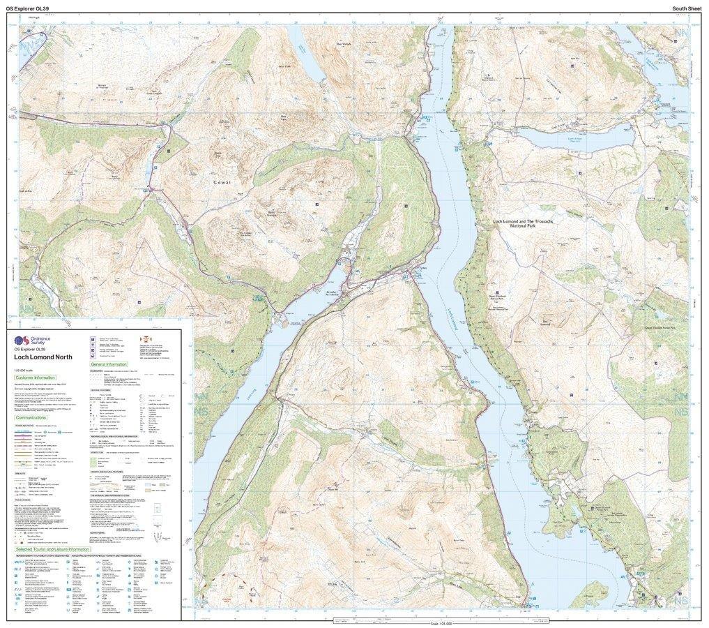 Explorer OL 39 Loch Lomond North Map - Image 4