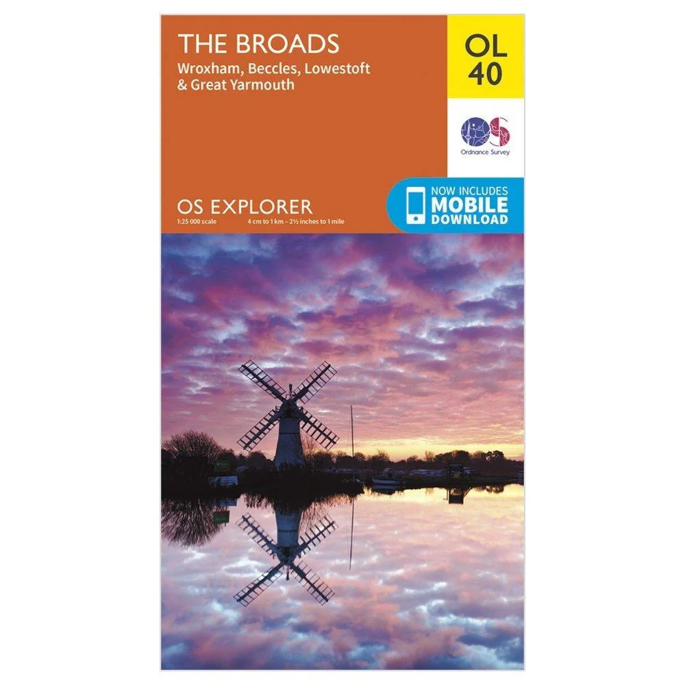 Explorer OL 40 The Broads Map - Image 5