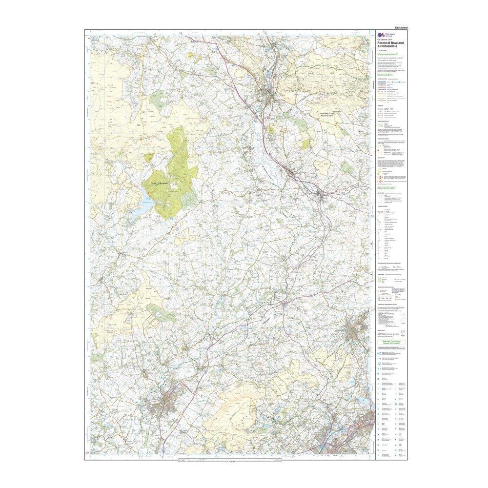 Explorer OL 41 Forest of Bowland Map - Image 3