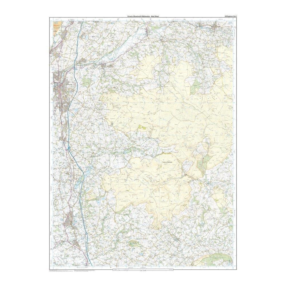 Explorer OL 41 Forest of Bowland Map - Image 4