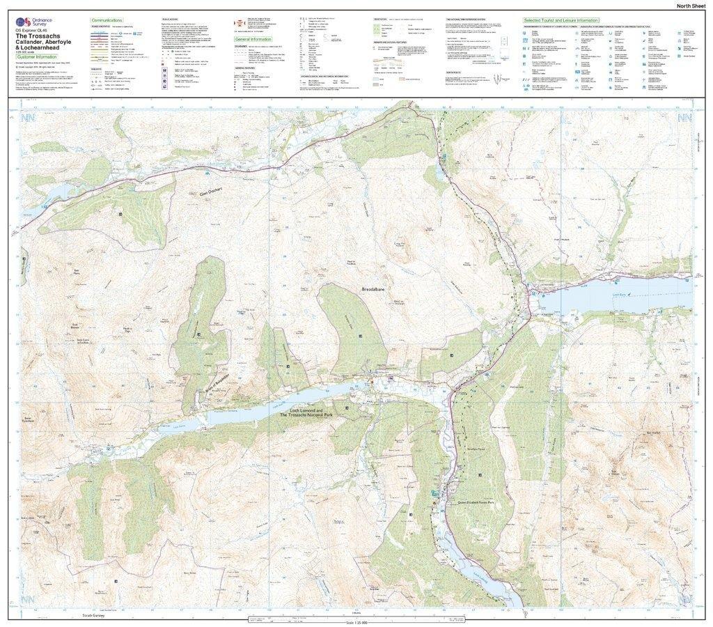 Explorer OL 46 The Trossachs Map - Image 3
