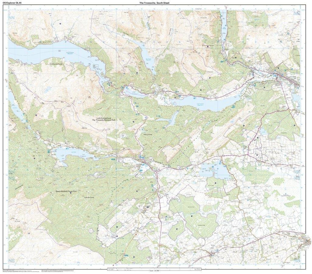 Explorer OL 46 The Trossachs Map - Image 4