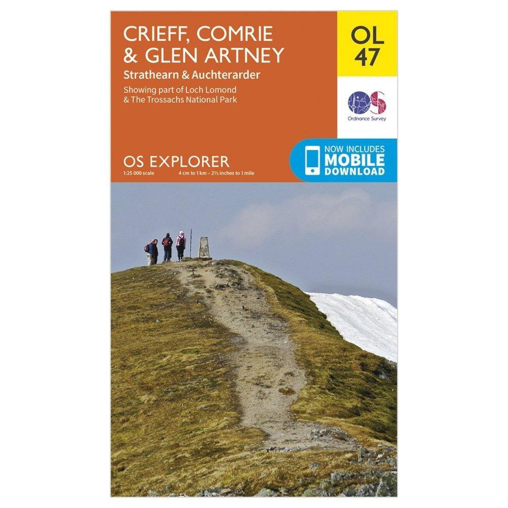 Explorer OL 47 Crieff Comrie  Glen Artney Map - Image 5