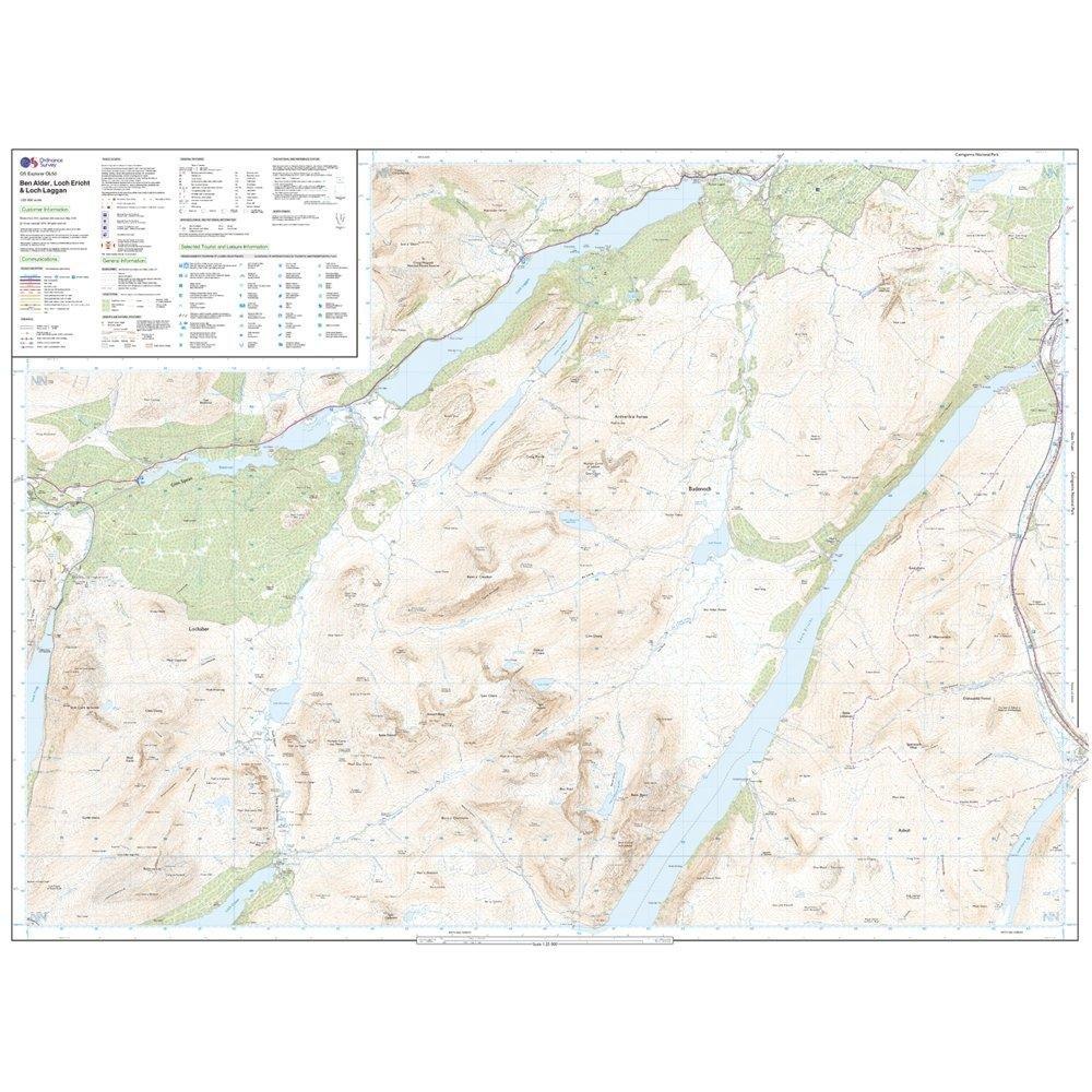 Explorer OL 50 Active D Ben Alder, Loch Ericht & Loch Laggan Map - Image 3