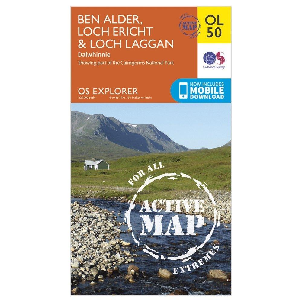 Explorer OL 50 Active D Ben Alder, Loch Ericht & Loch Laggan Map - Image 4