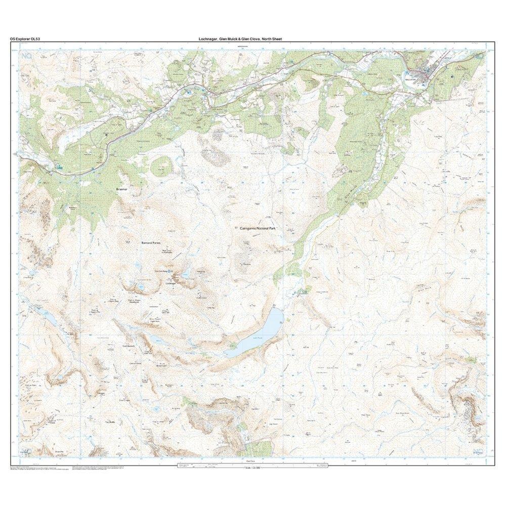 Explorer OL 53 Lochnagar, Glen Muick & Glen Clova Map - Image 3