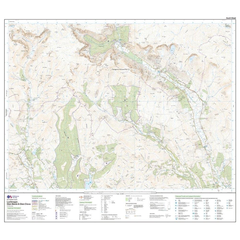 Explorer OL 53 Lochnagar, Glen Muick & Glen Clova Map - Image 4