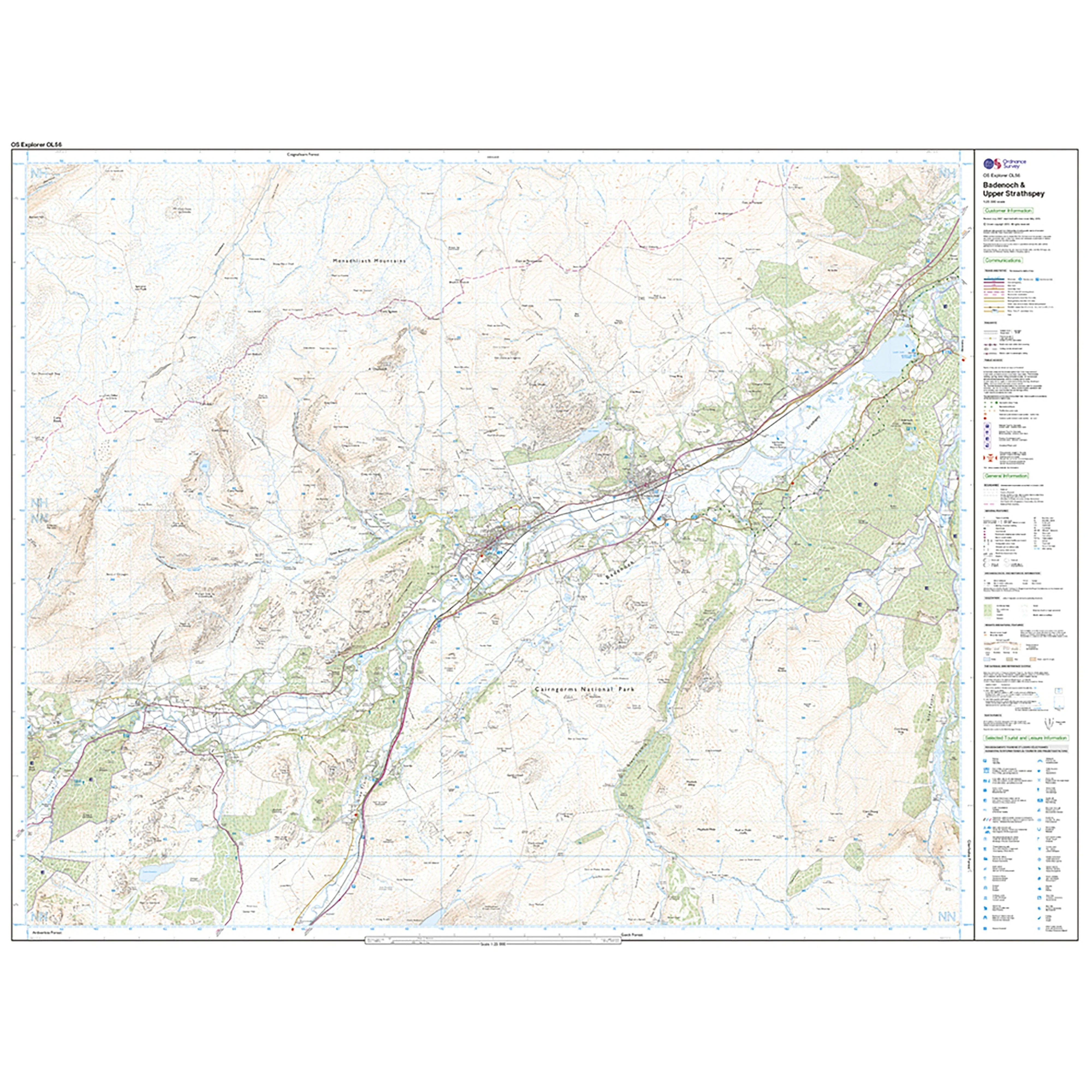 Explorer OL 56 Active D Badenoch & Upper Strathspey Map - Image 3
