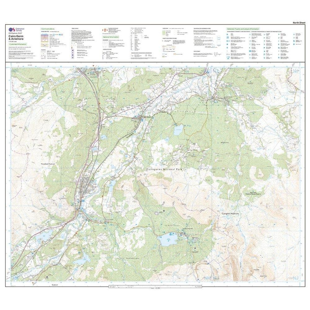 Explorer OL 57 Cairn Gorm & Aviemore Map - Image 3
