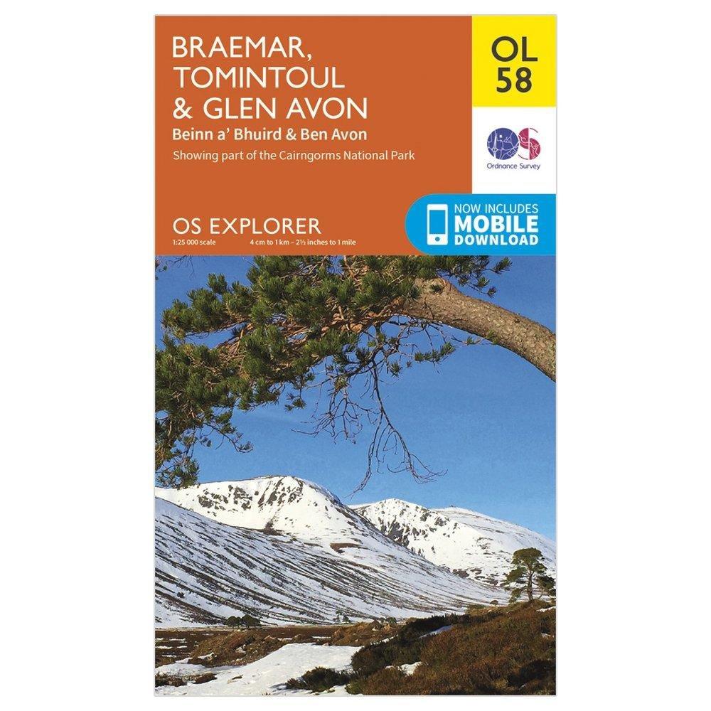 Explorer OL 58 Braemar Tomintoul  Glen Avon Map - Image 5