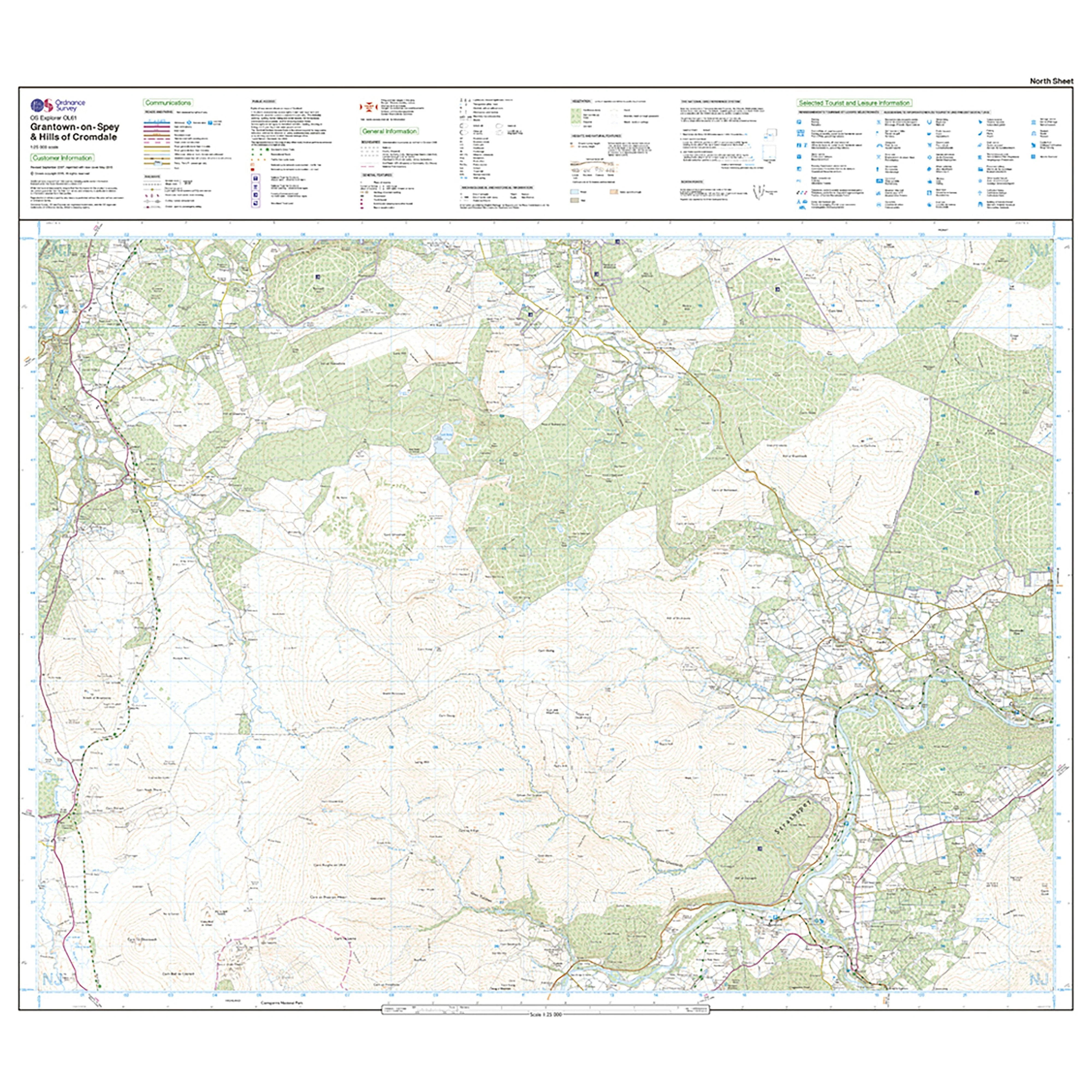 Explorer OL 61 Active D Grantown-on-Spey & Hills of Cromdale Map - Image 3
