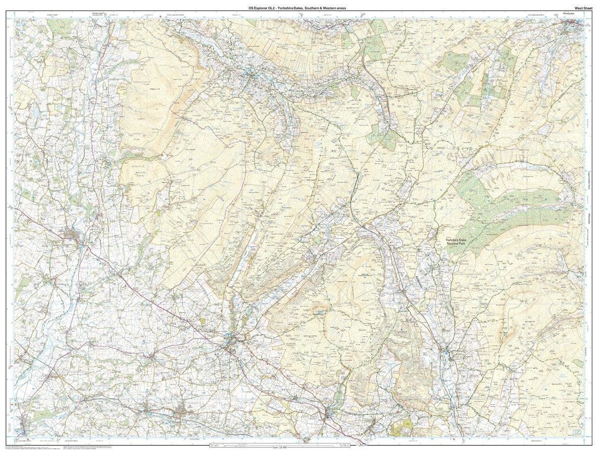 Explorer OL2 Yorkshire Dales - Southern & Western Areas Map With Digital Version - Image 4