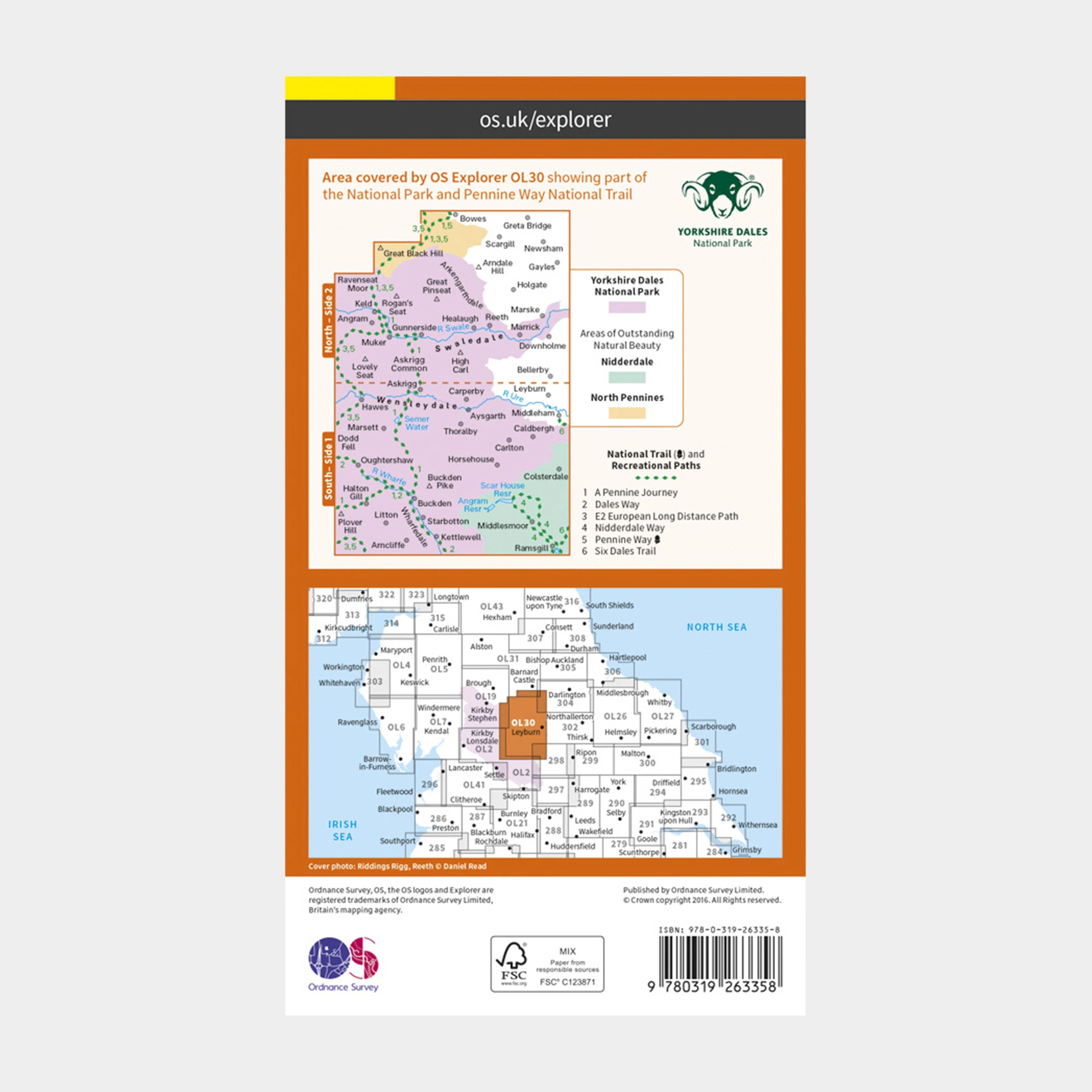 Explorer OL30 Yorkshire Dales - Northern & Central Areas Map With Digital Version - Image 2