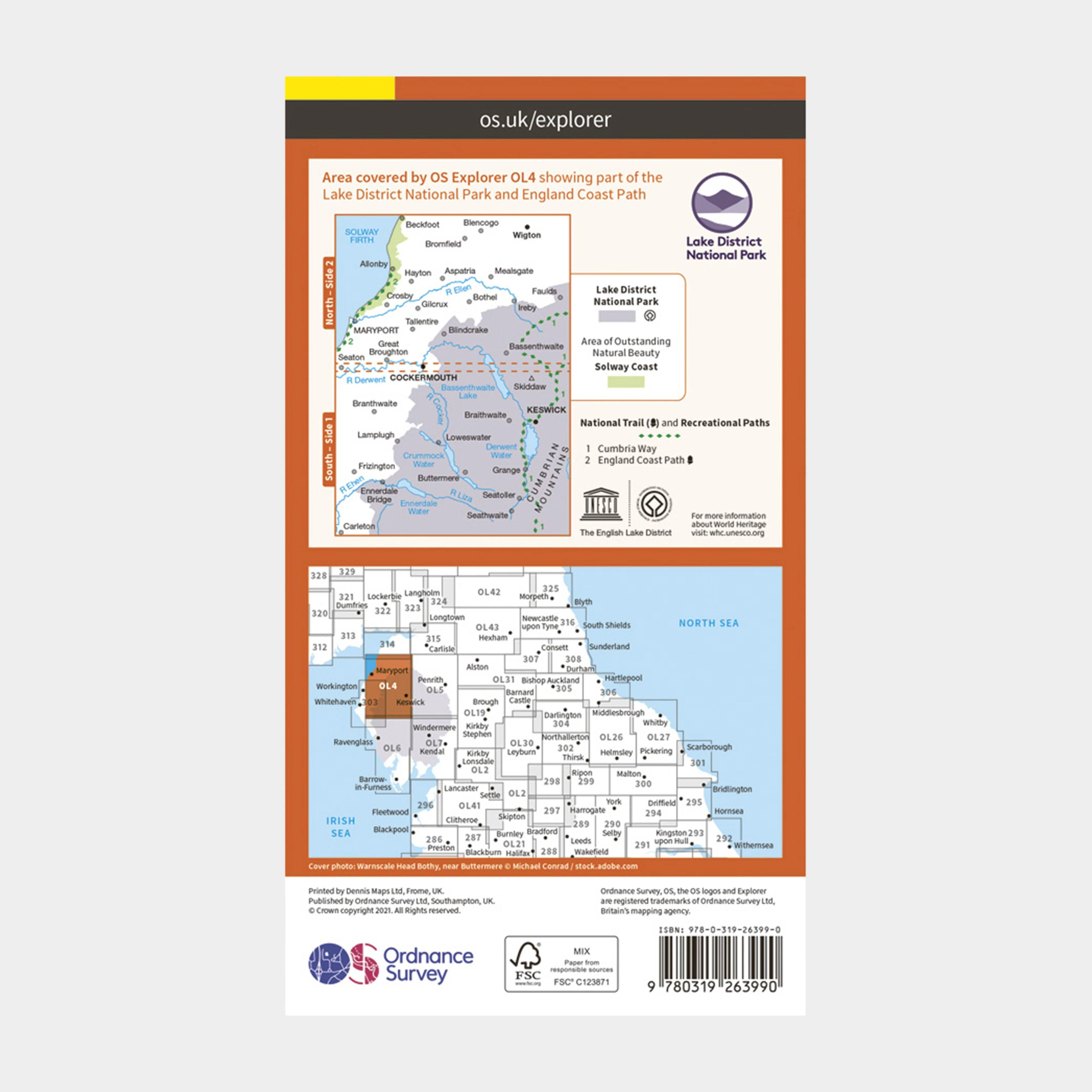 Explorer OL4 The English Lakes – North Western Area With Digital Version - Image 2