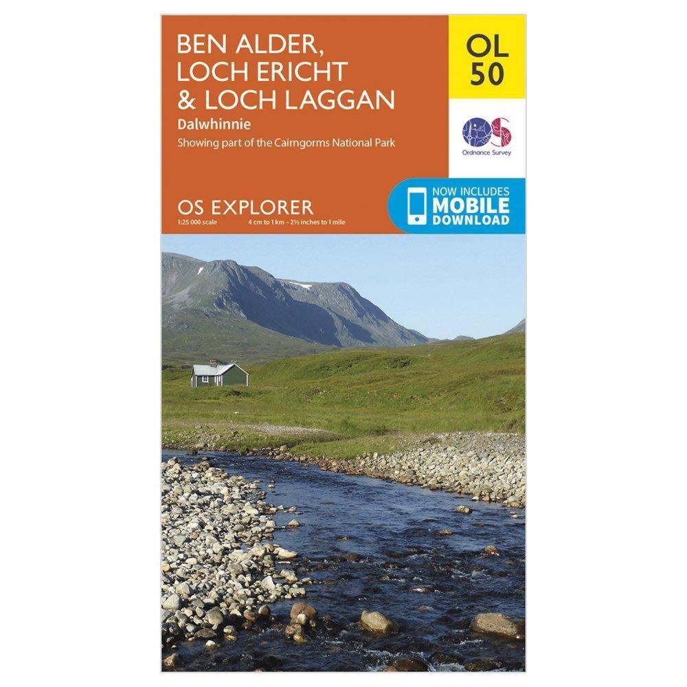 Explorer OL50 Ben Alder, Loch Ericht & Loch Laggan Map With Digital Version - Image 4