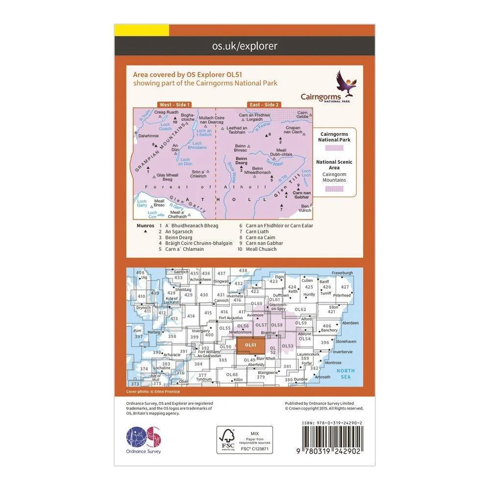 Explorer OL51 Atholl Map With Digital Version - Image 2