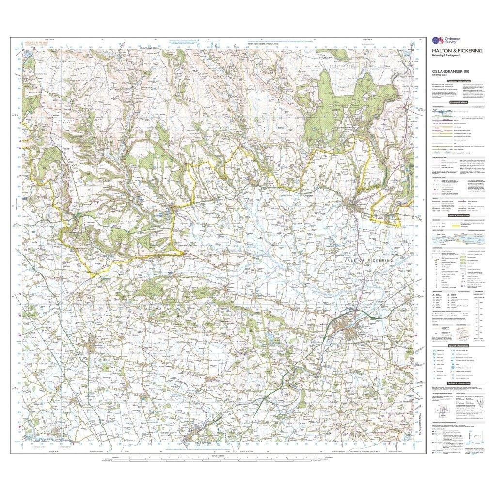 Landranger 100 Malton & Pickering, Helmsley & Easingwold Map With Digital Version - Image 3