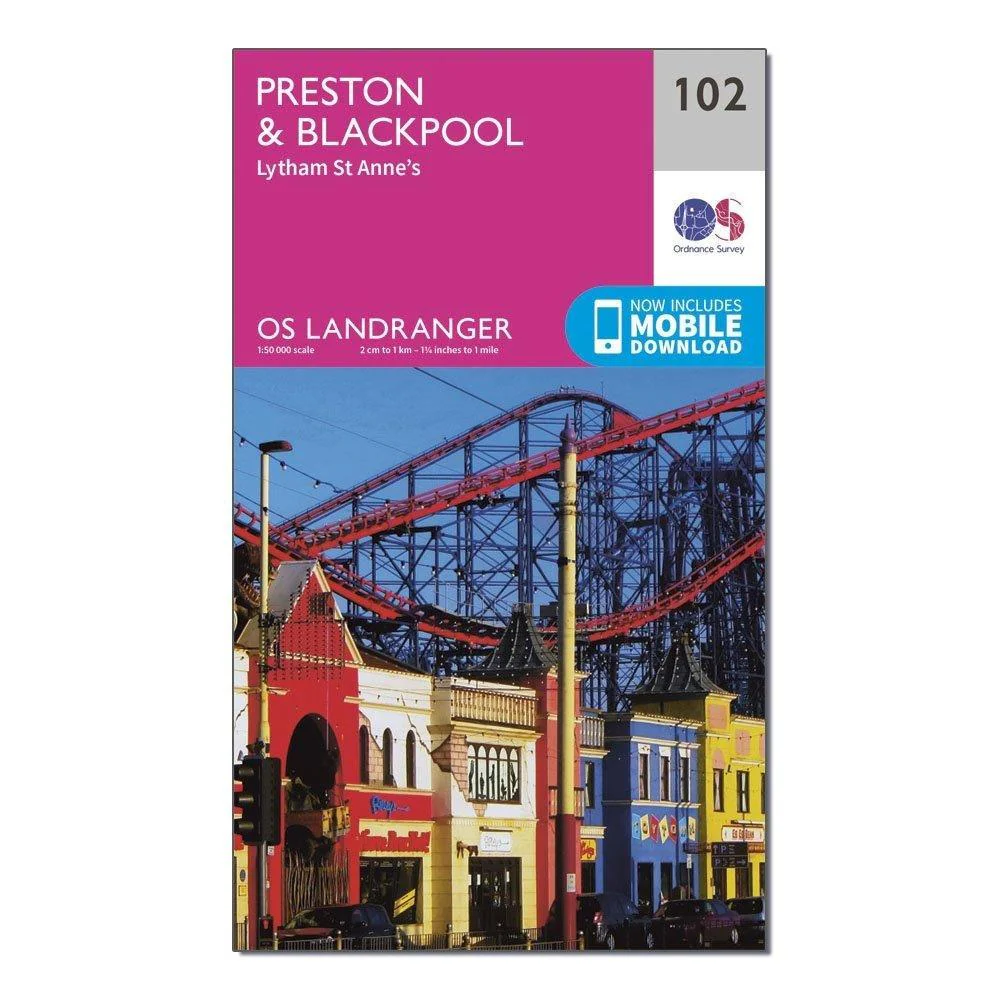 Landranger 102 Preston & Blackpool, Lytham Map With Digital Version - Image 4