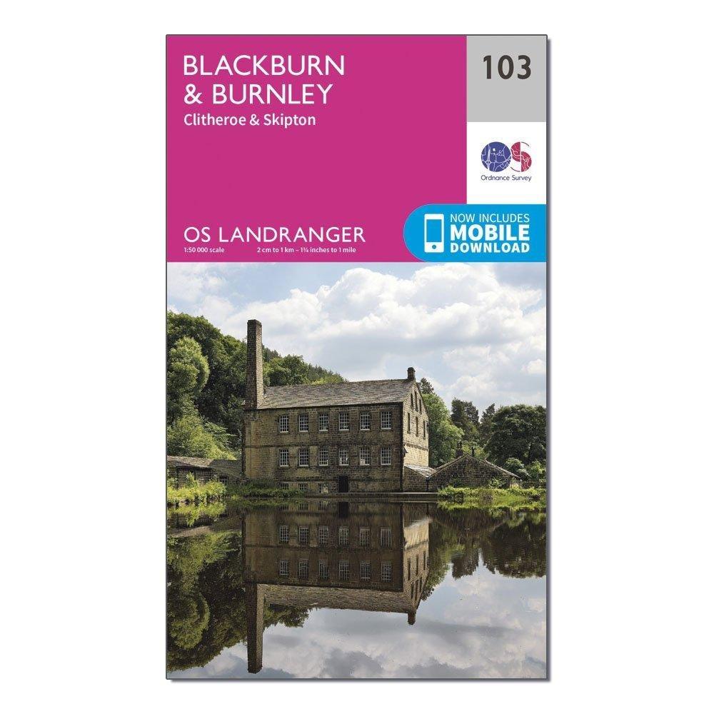 Landranger 103 Blackburn & Burnley, Clitheroe & Skipton Map With Digital Version - Image 4