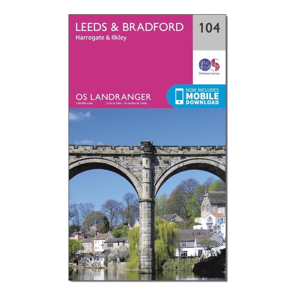 Landranger 104 Leeds & Bradford, Harrogate & Ilkley Map With Digital Version - Image 4