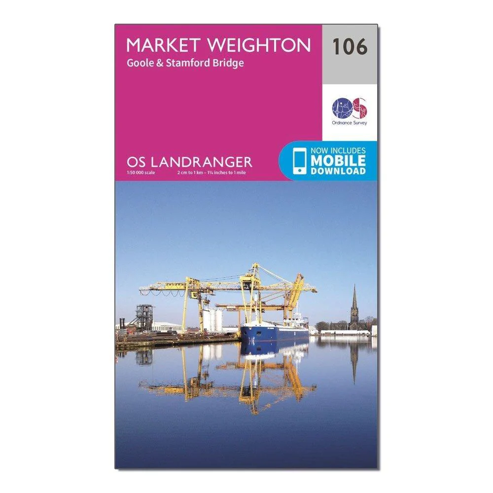 Landranger 106 Market Weighton, Goole & Stamford Bridge Map With Digital Version - Image 4
