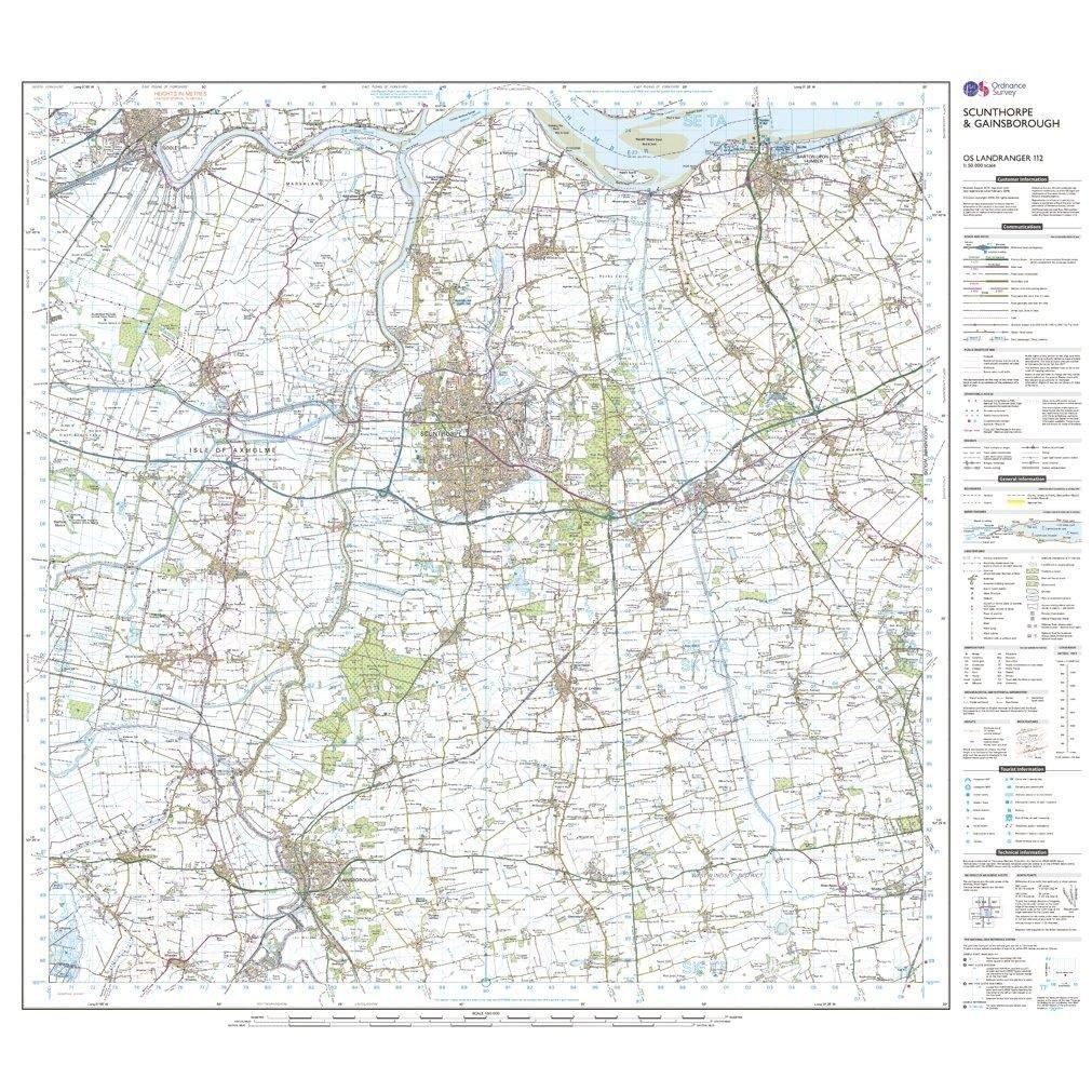 Landranger 112 Scunthorpe & Gainsborough Map With Digital Version - Image 3
