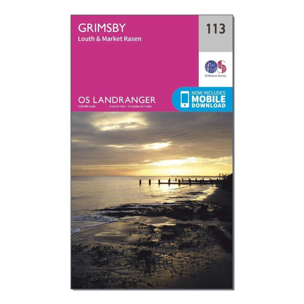 Landranger 113 Grimsby, Louth & Market Rasen Map With Digital Version - Image 4