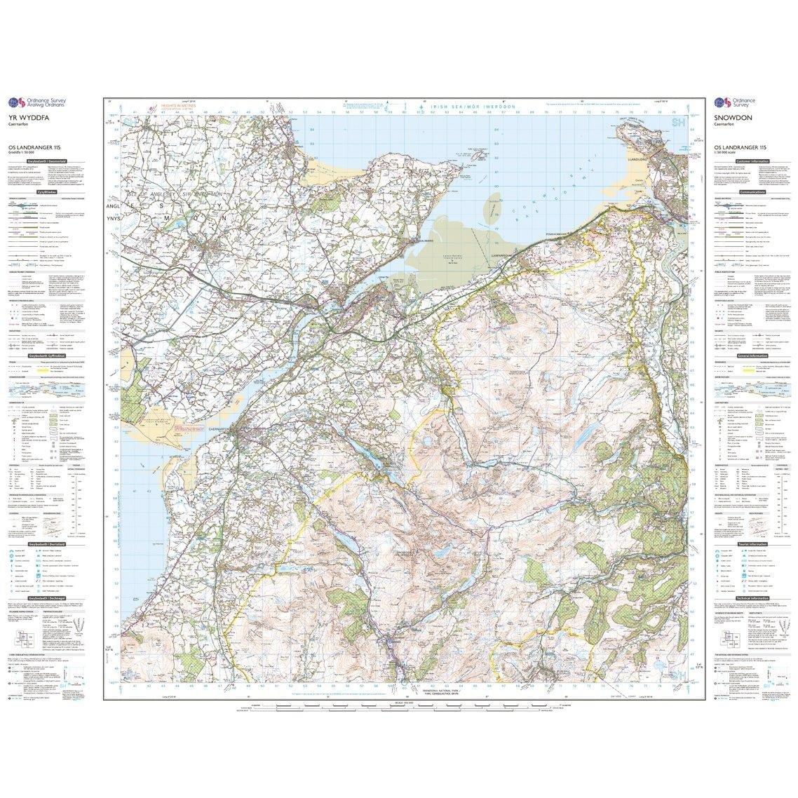 Landranger 115 Snowdon & Caernarfon Map With Digital Version - Image 3