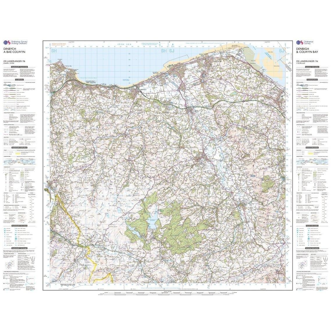 Landranger 116 Denbigh & Colwyn Bay Map With Digital Version - Image 3