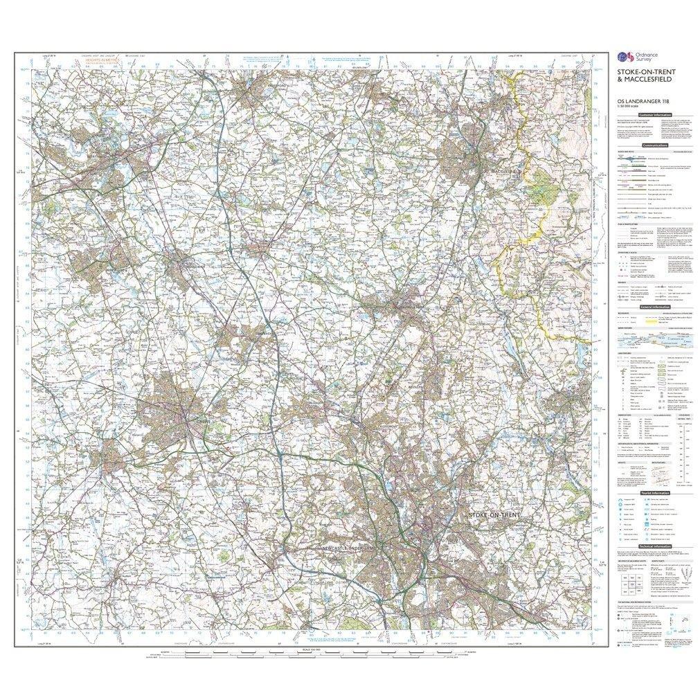 Landranger 118 StokeonTrent  Macclesfield Map With Digital Version - Image 3