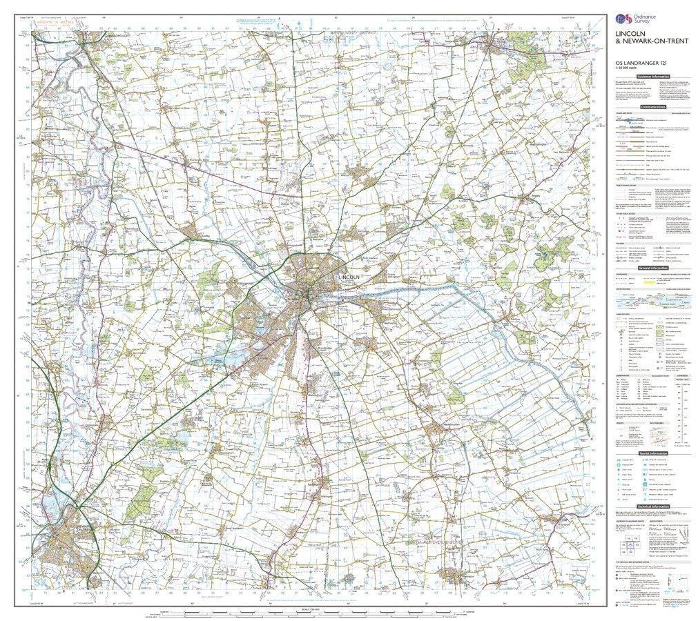 Landranger 121 Lincoln & Newark-on-Trent Map With Digital Version - Image 3