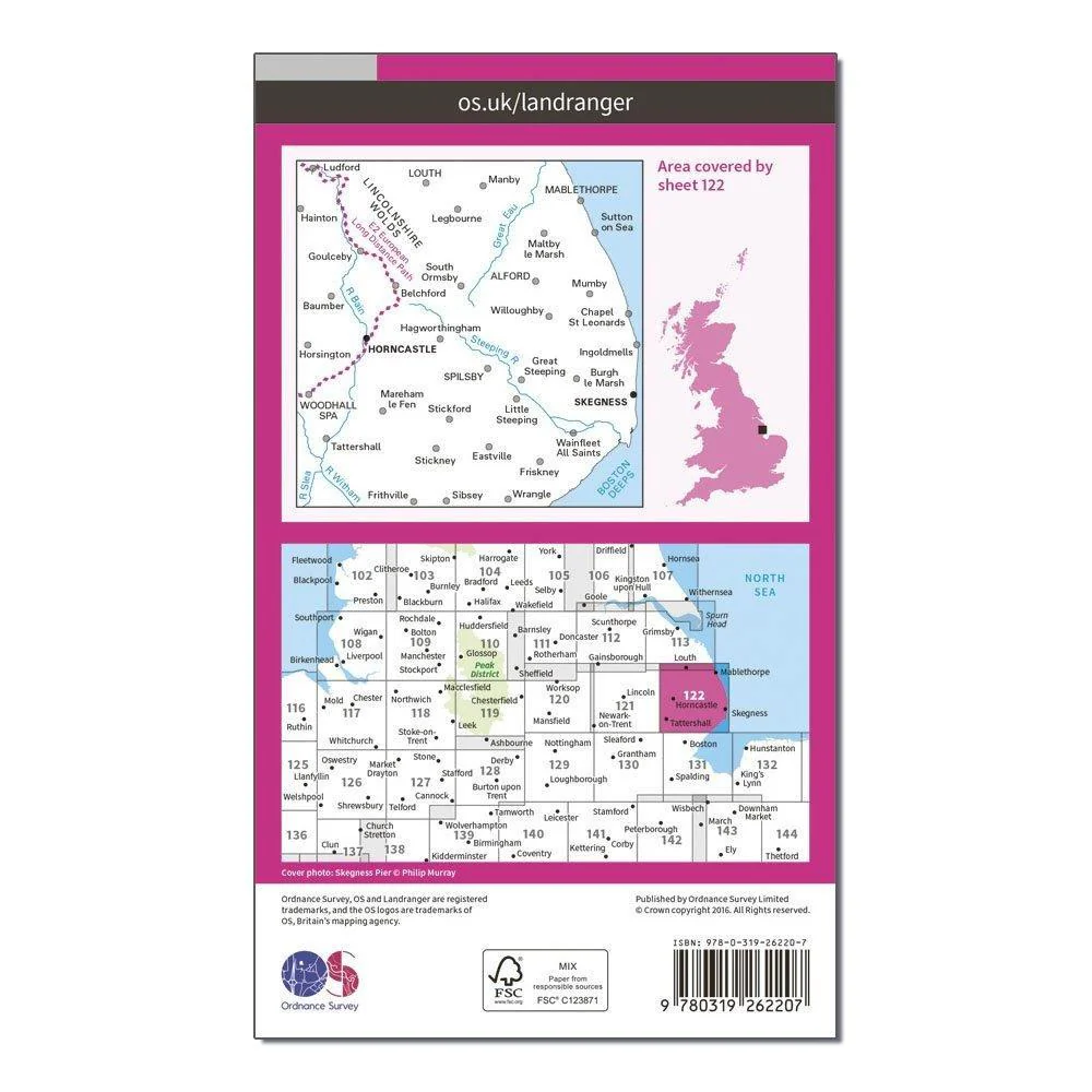 Landranger 122 Skegness & Horncastle Map With Digital Version - Image 2