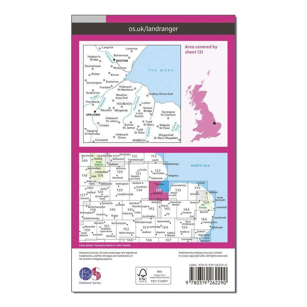 Landranger 131 Boston & Spalding Map With Digital Version - Image 2