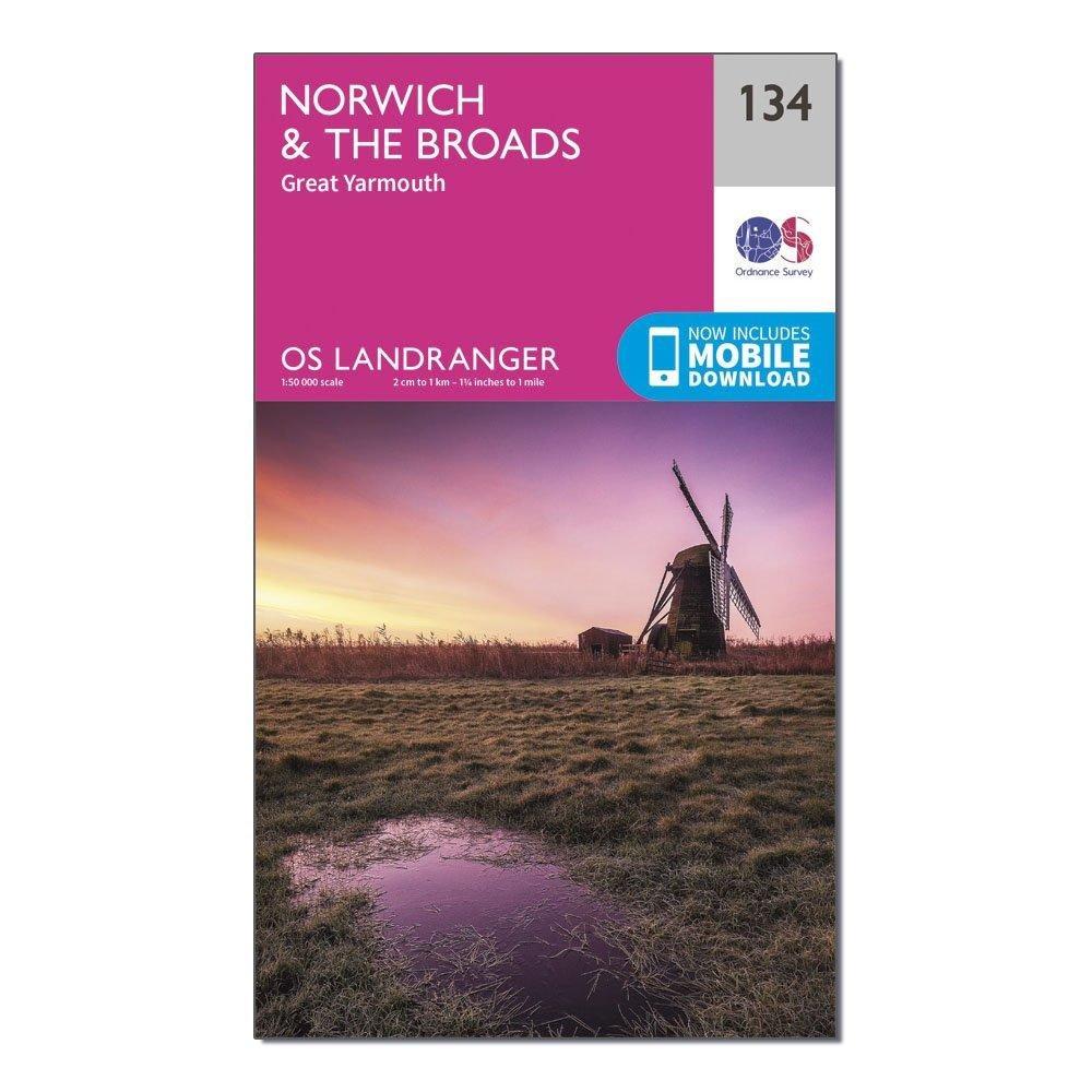 Landranger 134 Norwich & The Broads, Great Yarmouth Map With Digital Version - Image 4