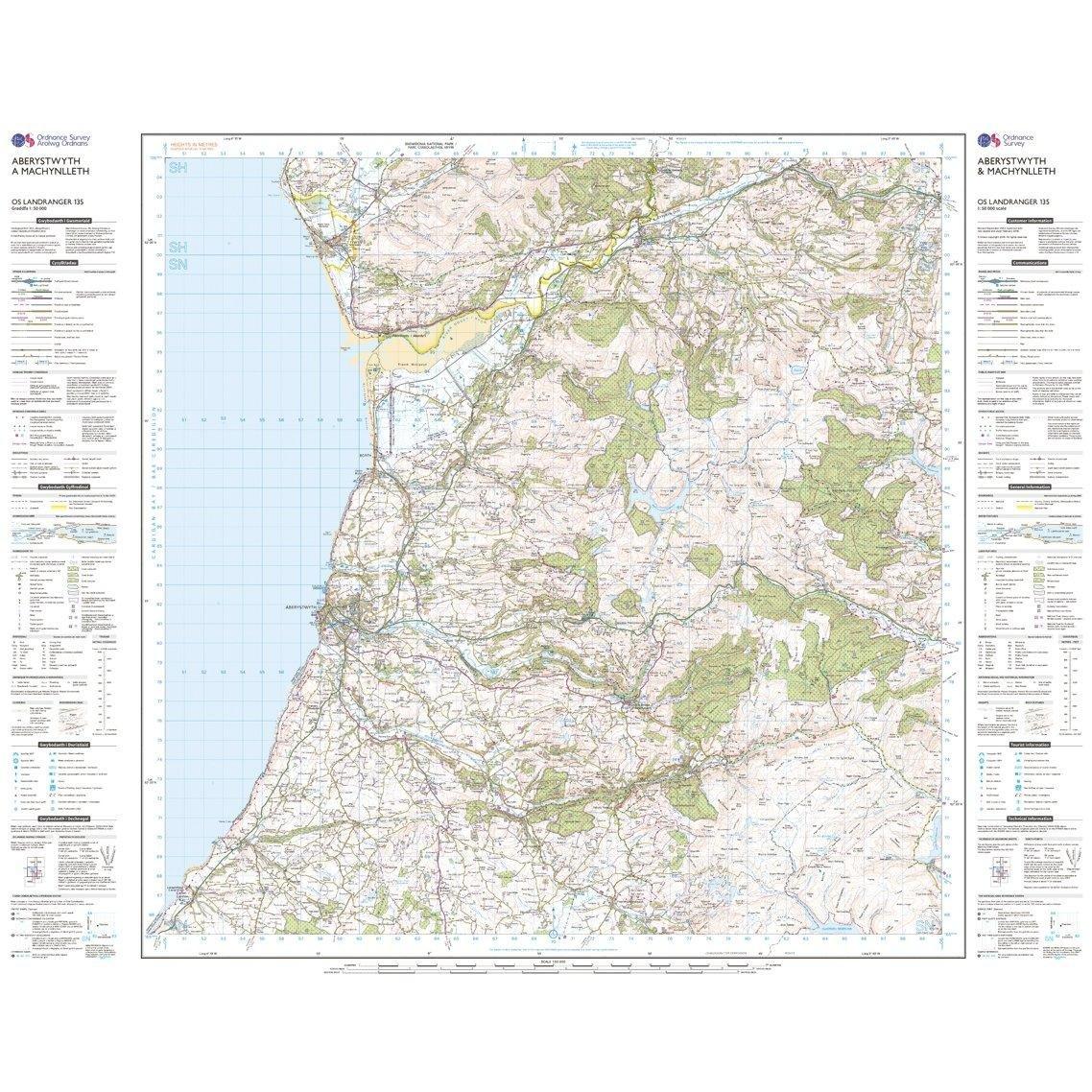 Landranger 135 Aberystwyth & Machynlleth Map With Digital Version - Image 3