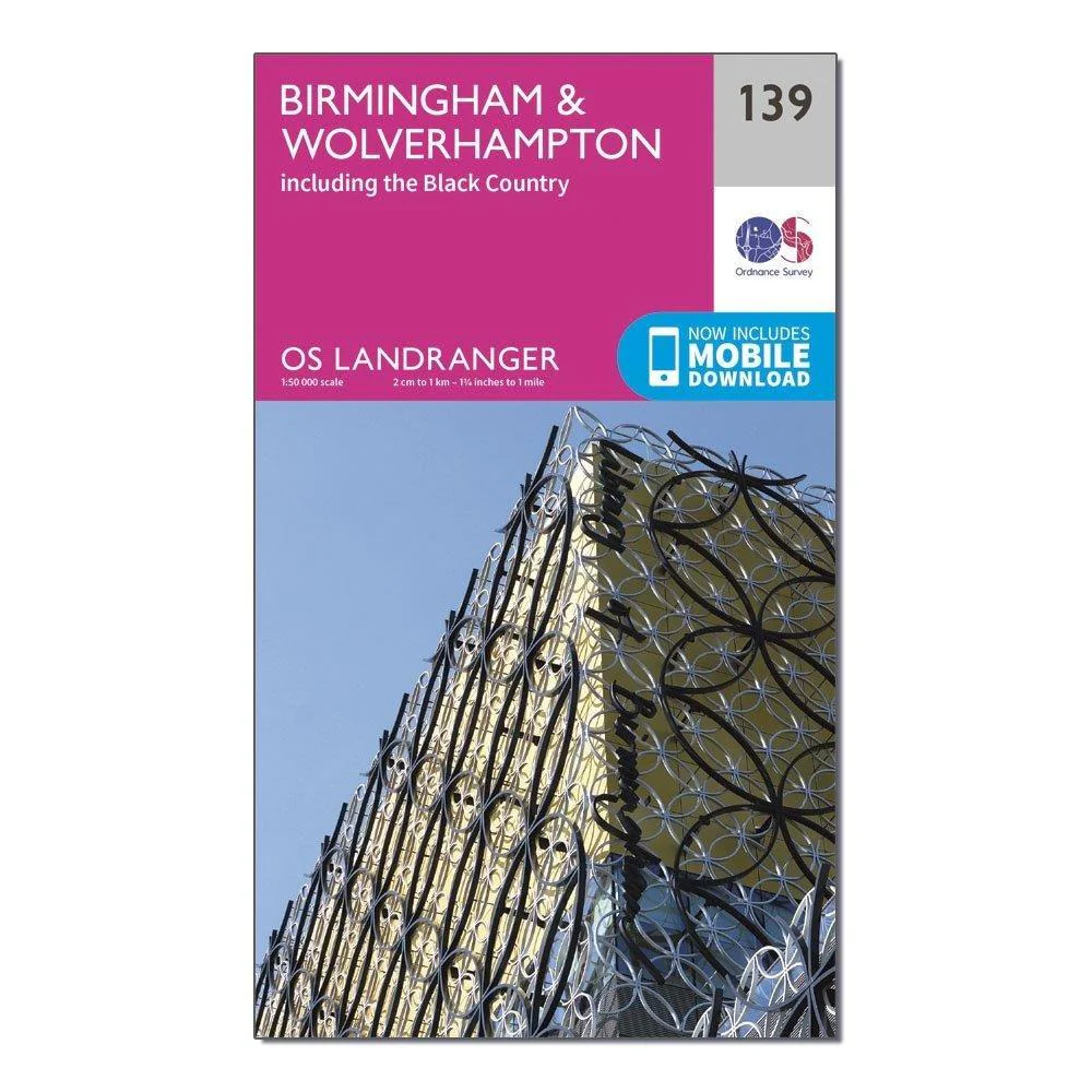 Landranger 139 Birmingham & Wolverhampton Map With Digital Version - Image 4