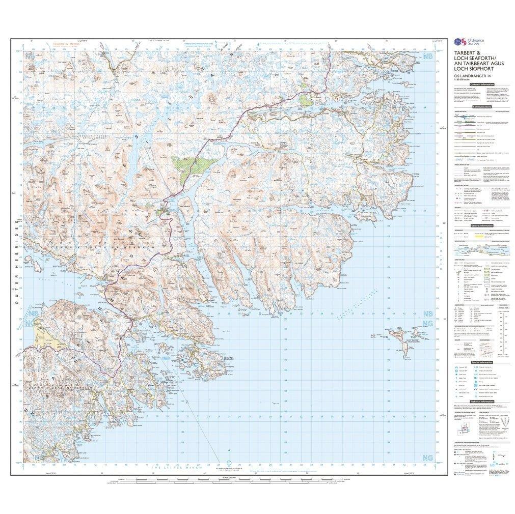 Landranger 14 Tarbert & Loch Seaforth Map With Digital Version - Image 3