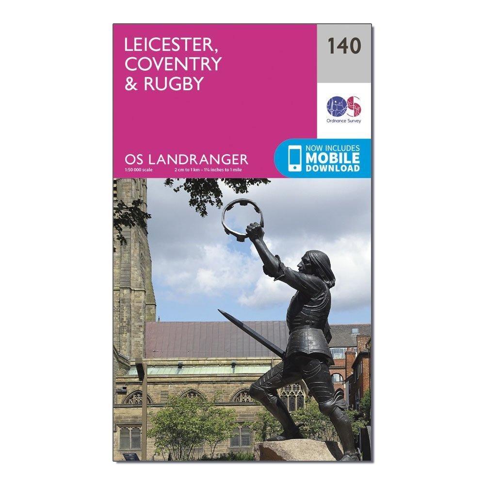 Landranger 140 Leicester Coventry  Rugby Map With Digital Version - Image 4