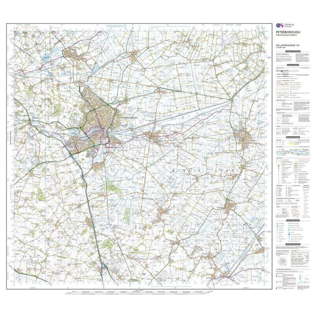 Landranger 142 Peterborough, Market Deeping & Chatteris Map With Digital Version - Image 3