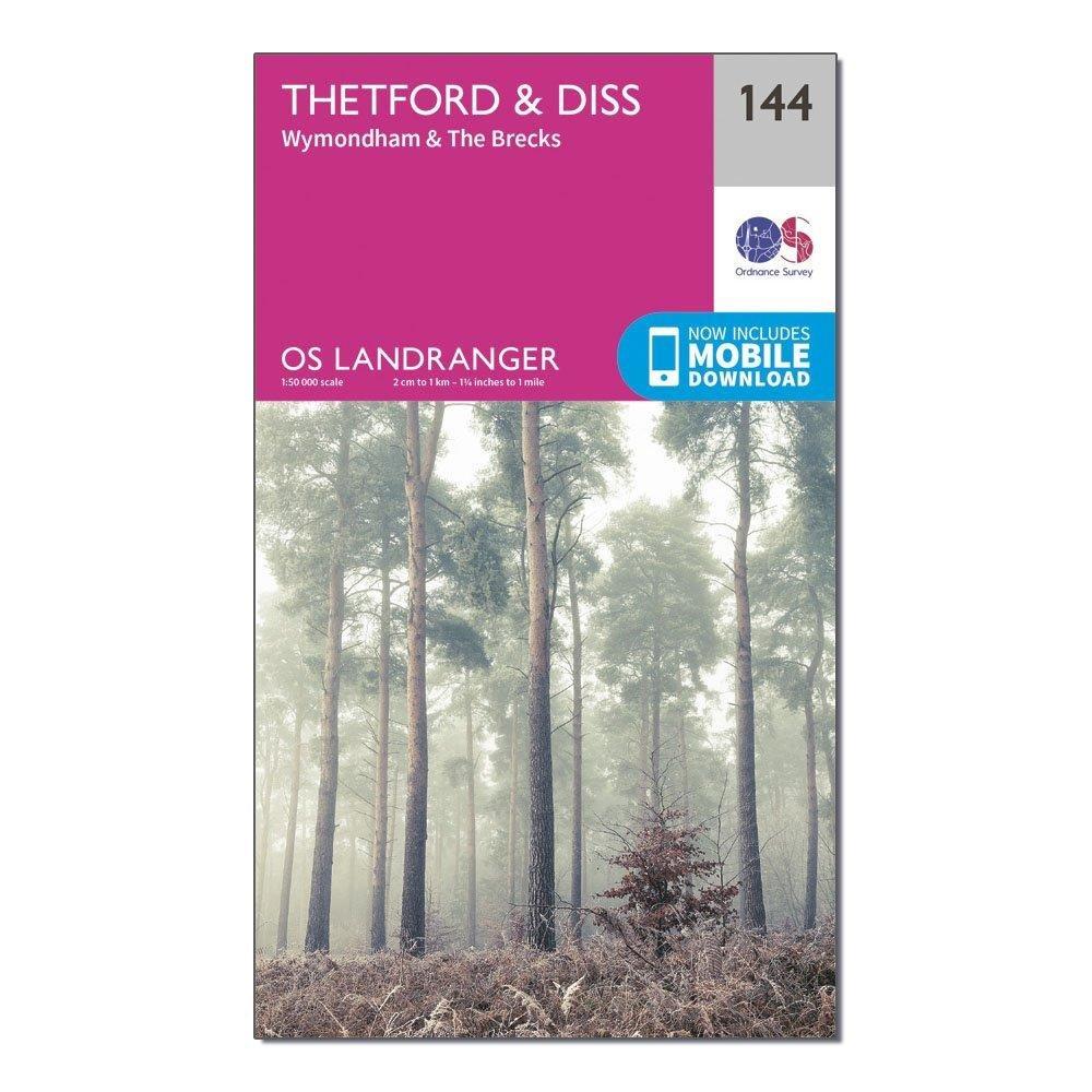 Landranger 144 Thetford & Diss, Breckland & Wymondham Map With Digital Version - Image 4