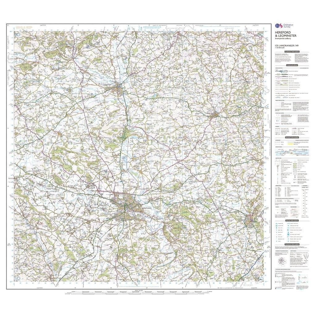 Landranger 149 Hereford & Leominster, Bromyard & Ledbury Map With Digital Version - Image 3
